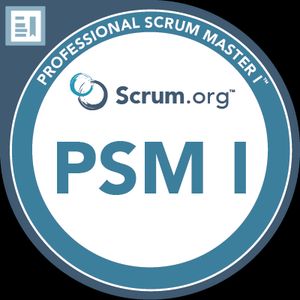 Professional Scrum Master 1 badge